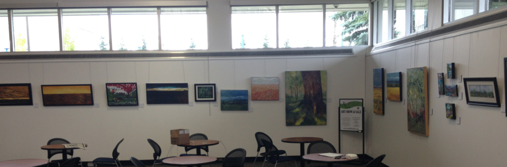 Fish Creek Library Art Show With Artistic Entities
